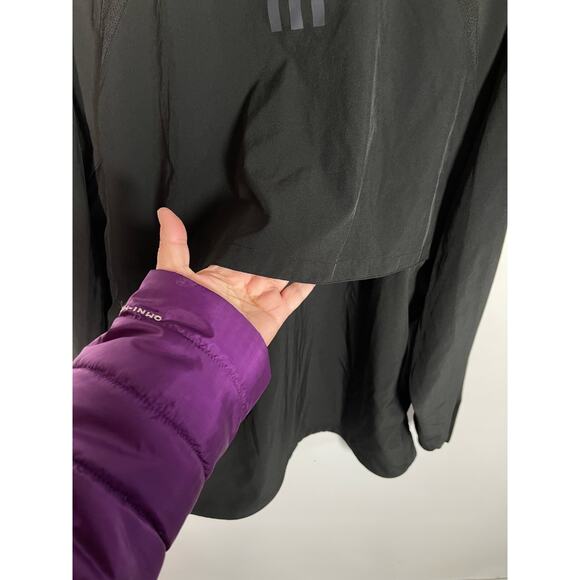 Adidas Quarter Zip Black Long Sleeve Shirt Reflective  Men's Size Large - Picture 9 of 13